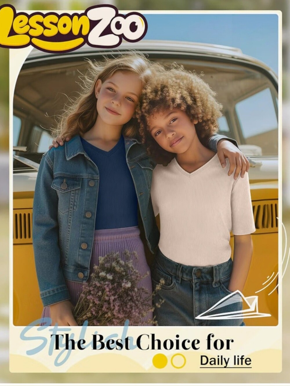 Girls Ribbed Tops - 4 pk - Picture 4 of 6